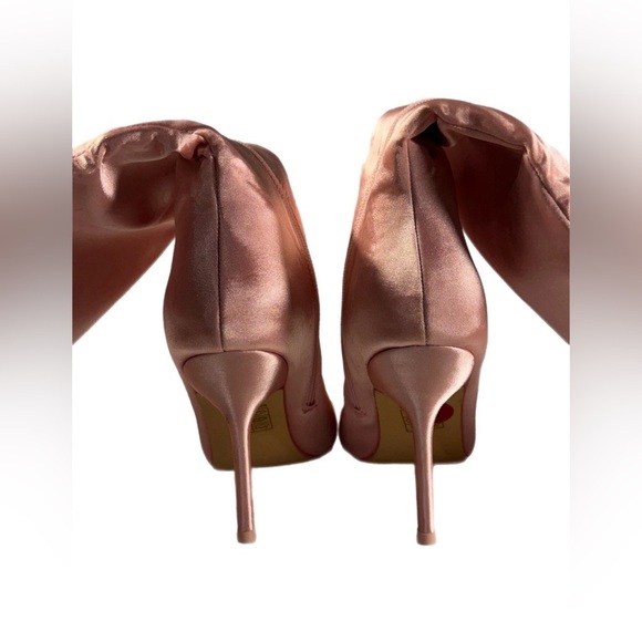 NIB Dolls Kill Public Desire Baddie Knee High Boots in Pink - Picture 5 of 9